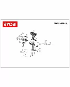 Buy A Ryobi CDDI14022N Spare part or Replacement part for Your Cordless Drill and Fix Your Machine Today